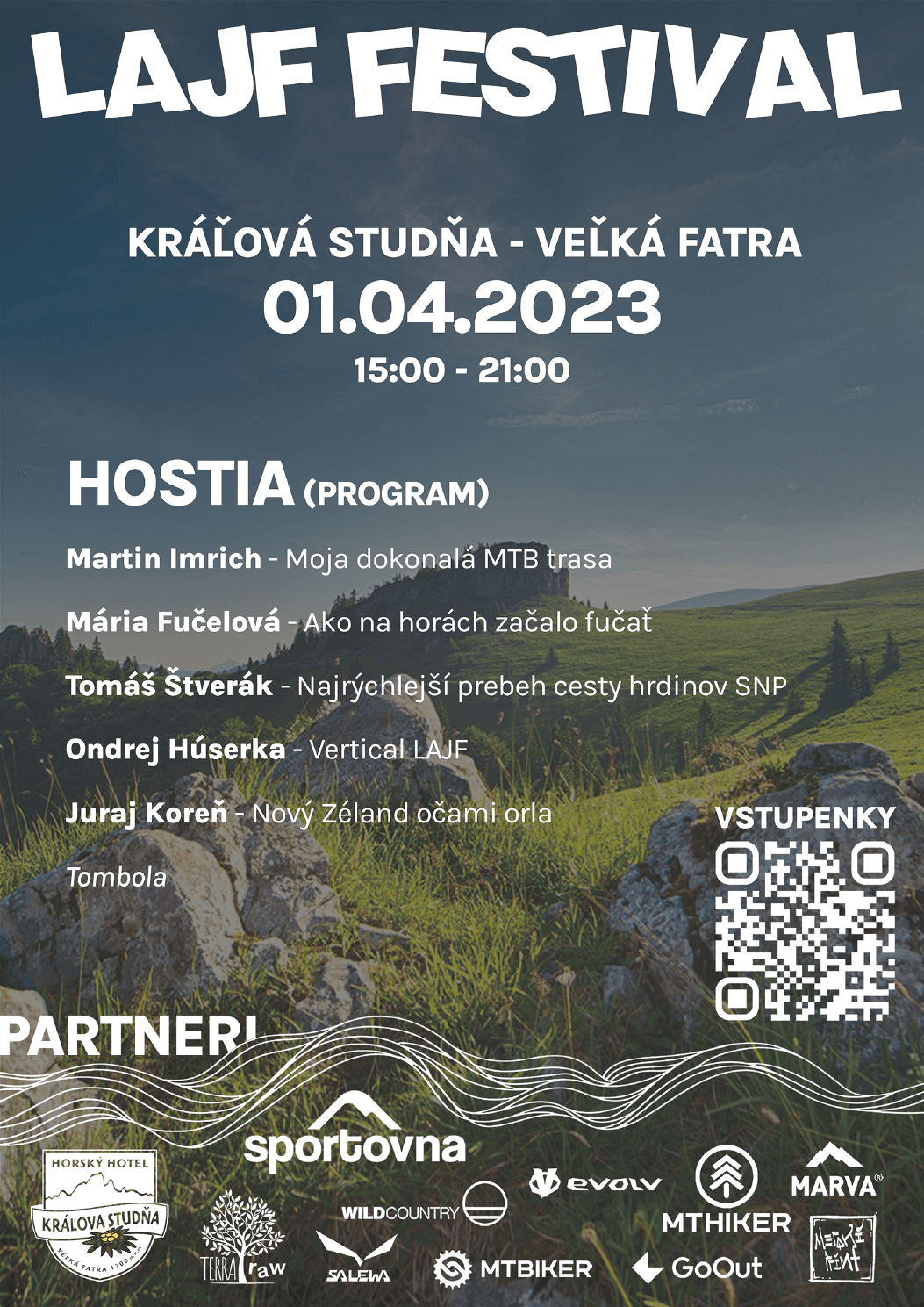 Oficiálny plagát LAJF Festivalu 2023 na Kráľovej Studni.